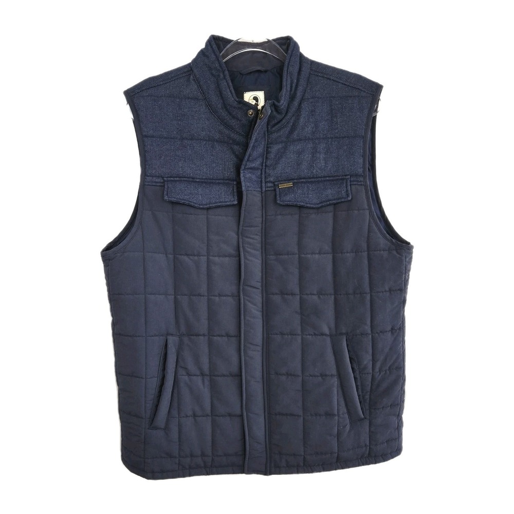 Duck Head Mens Overland‎ Blue Quilted Vest Size XL Pockets Gorpcore